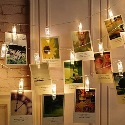 Clips lumineux pour accrocher des photos décoration intérieure - Décoration - صورة 4