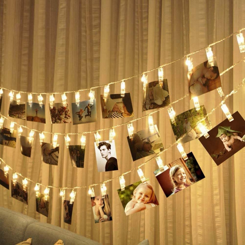 Clips lumineux pour accrocher des photos décoration intérieure - Décoration - صورة 6