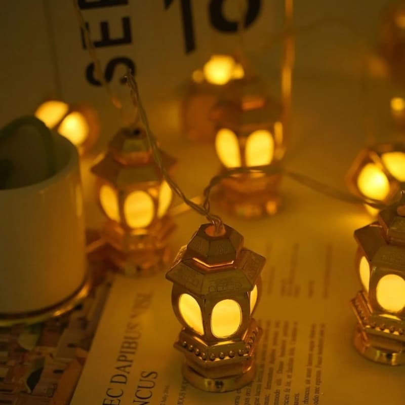 Guirlande lumineuse ampoules en forme de tour 10 pièces - Décoration - صورة 1
