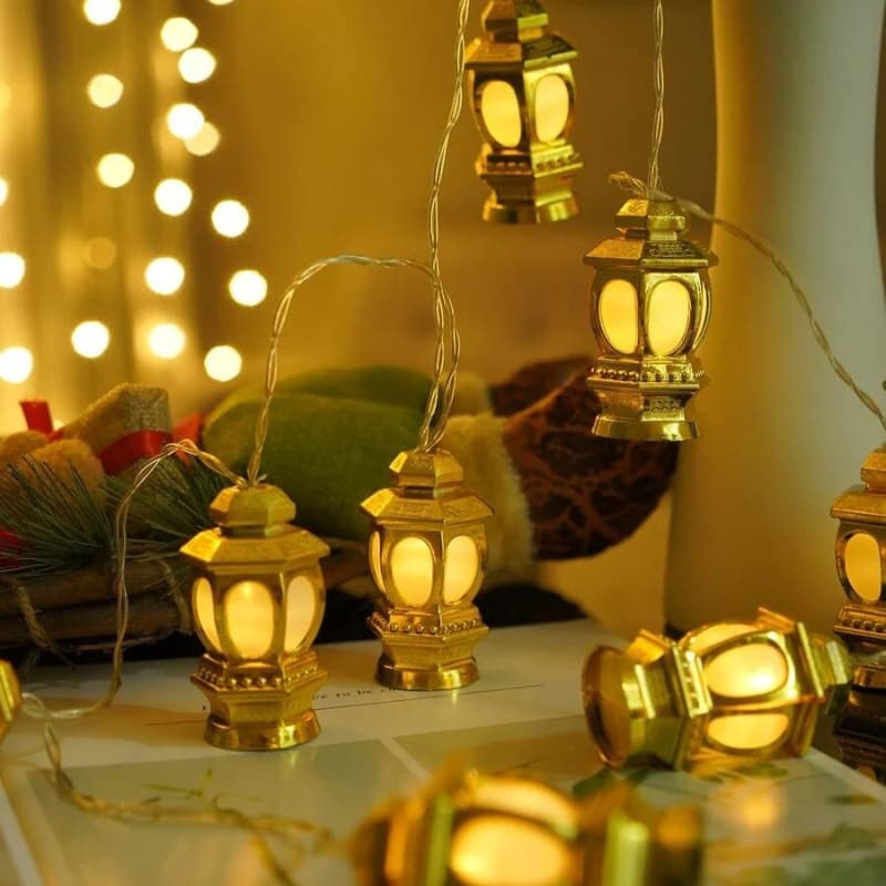 Guirlande lumineuse ampoules en forme de tour 10 pièces - Décoration - صورة 3