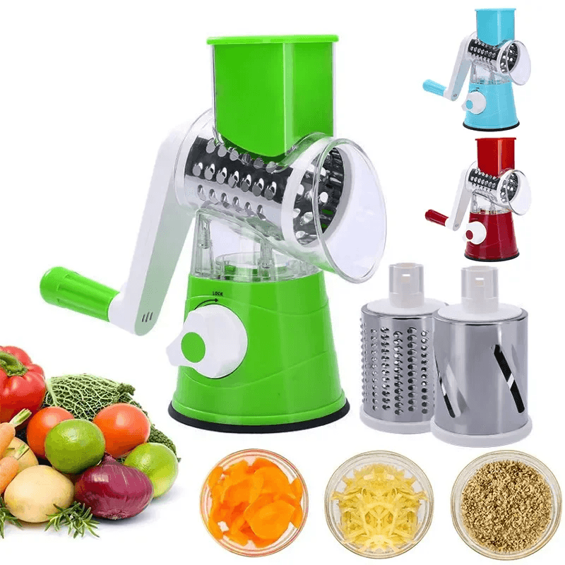 Coupe-légumes rotatif manuel multifonctionnel – الجهاز اليدوي المساعد مبشرة وقطاعة متعددة الاستعمالات للمكسرات والخضار والجبن - Cuisine - صورة 1