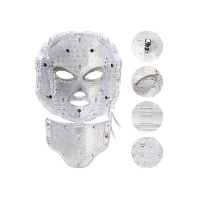 Masque facial photonique LED rajeunissement de la peau, thérapie des rides, 7 couleurs Visage Cou - Soins et Beauté - صورة 5