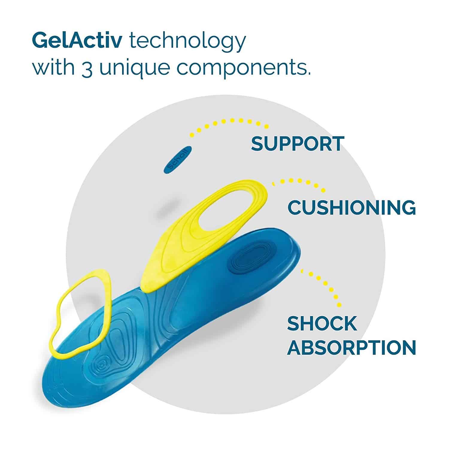 Sholl Semelles Active Gel Quotidien – فراش حذاء طبي مريح داخلي للاستخدام اليومي - Sport - صورة 3