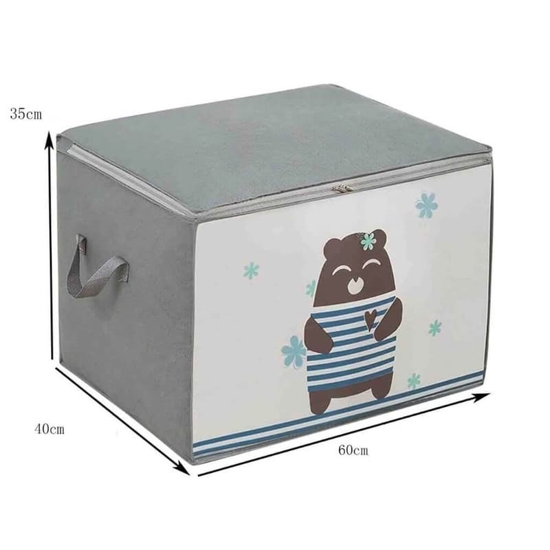 Pack 2 Sac de rangement Pliable pour vêtements à motifs de dessins animés Grande capacité - طقم2 قطع حقيبة تخزين ذات سعة كبيرة لللحاف والملابس - Maison - صورة 9