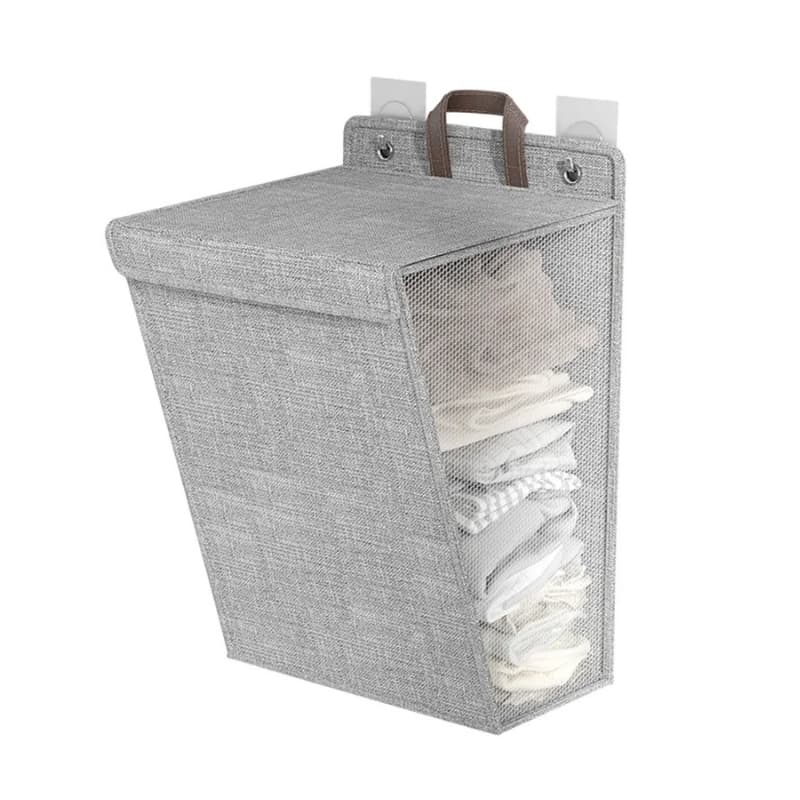 Panier à linge mural pliable pour vêtements sales, rangement pour linge, grande capacité - Maison - صورة 4