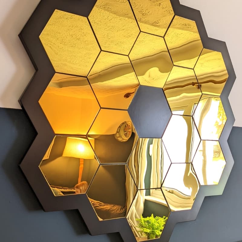 Décoration murale miroir Abeille Miroir Acrylic 40 Cm / 45 Cm - Décoration - صورة حقيقية 8