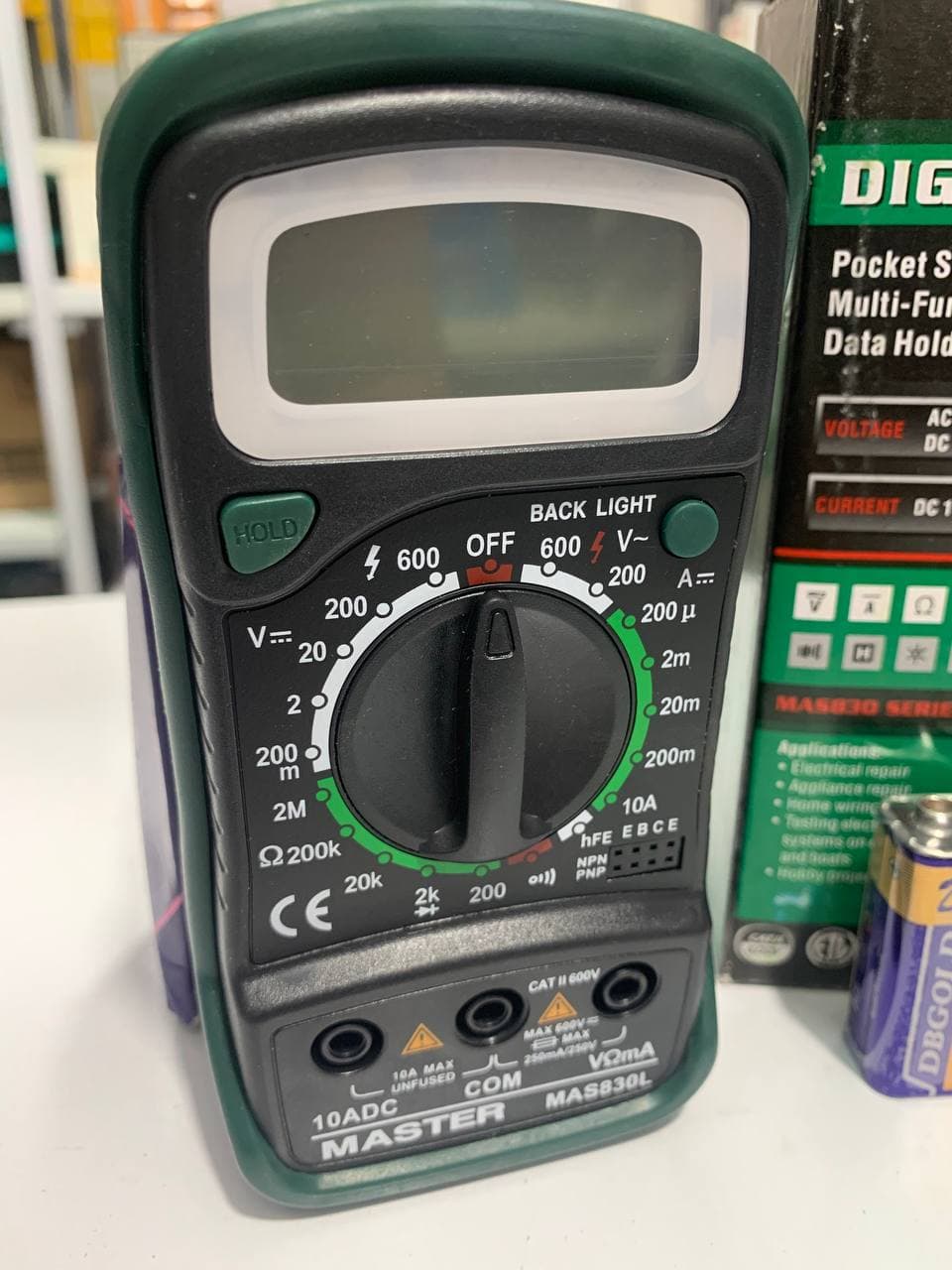 Multimètre numérique de poche Biens 830L, testeur de tension AC/DC MASTECH-MAS830L - Outillage et Bricolage - صورة حقيقية 6