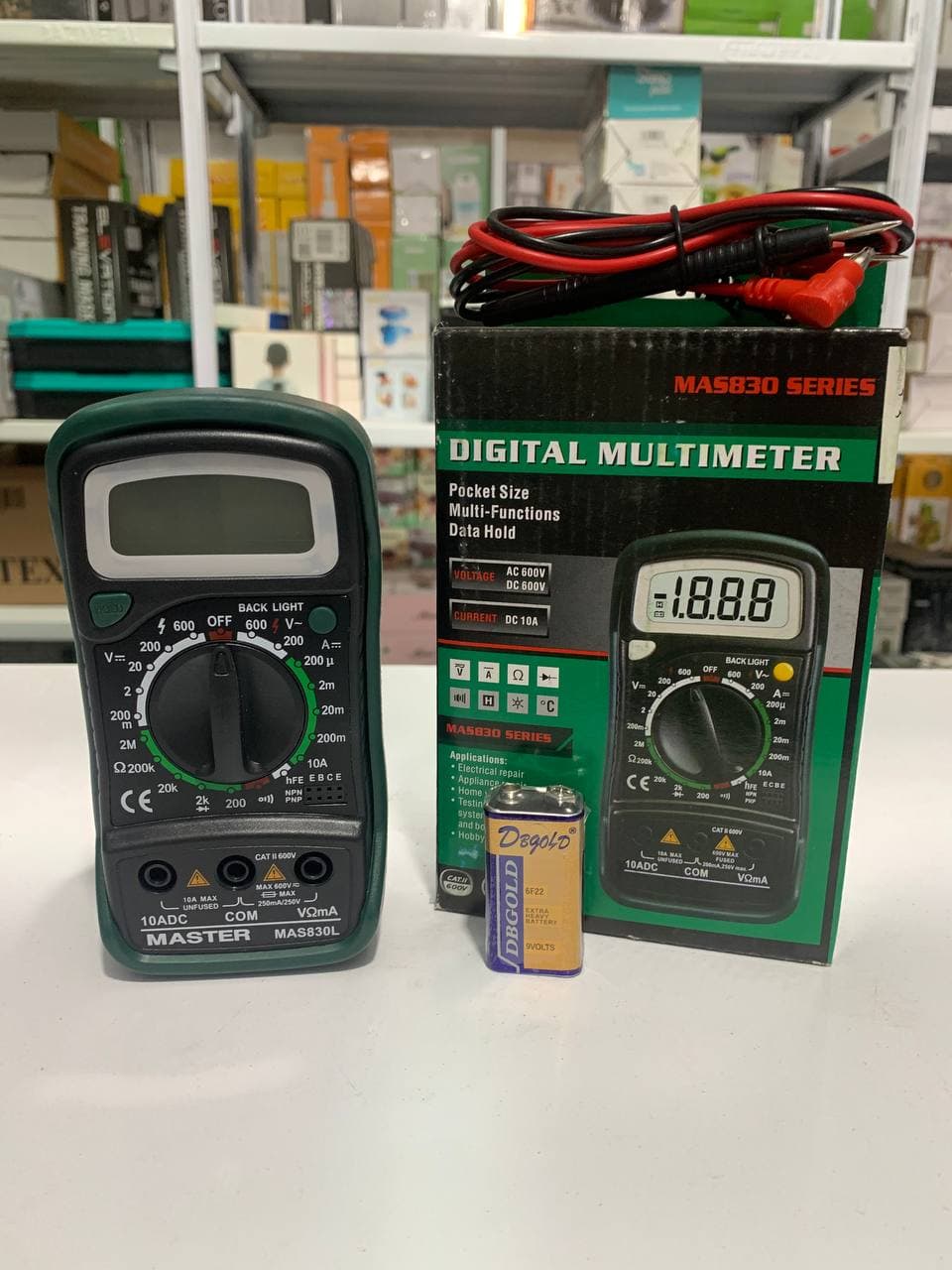 Multimètre numérique de poche Biens 830L, testeur de tension AC/DC MASTECH-MAS830L - Outillage et Bricolage - صورة حقيقية 7