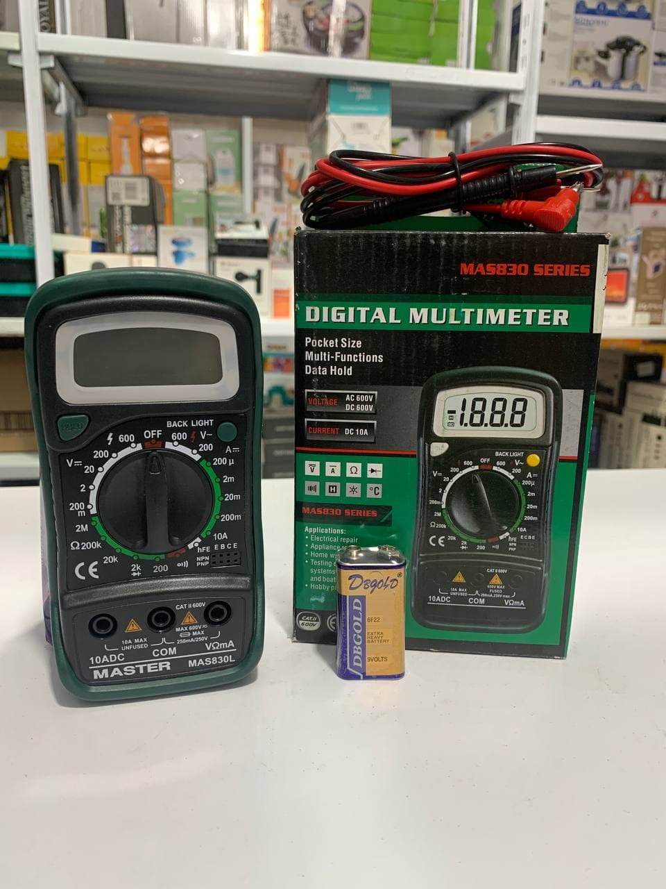 Multimètre numérique de poche Biens 830L, testeur de tension AC/DC MASTECH-MAS830L - Outillage et Bricolage - صورة حقيقية 8