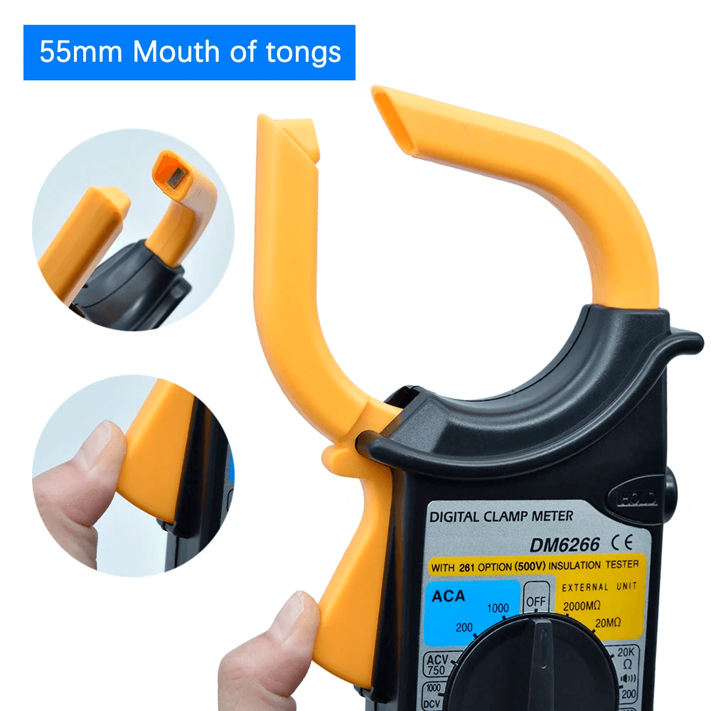 Multimètre à pince numérique Portable DM-6266 - Outillage et Bricolage - صورة 3