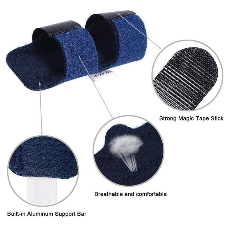Attelle De Doigt ,Index en Aluminium Réglable Moyen Doigt Récupération Protection Contre Les Blessures - Soins et Beauté - صورة 3
