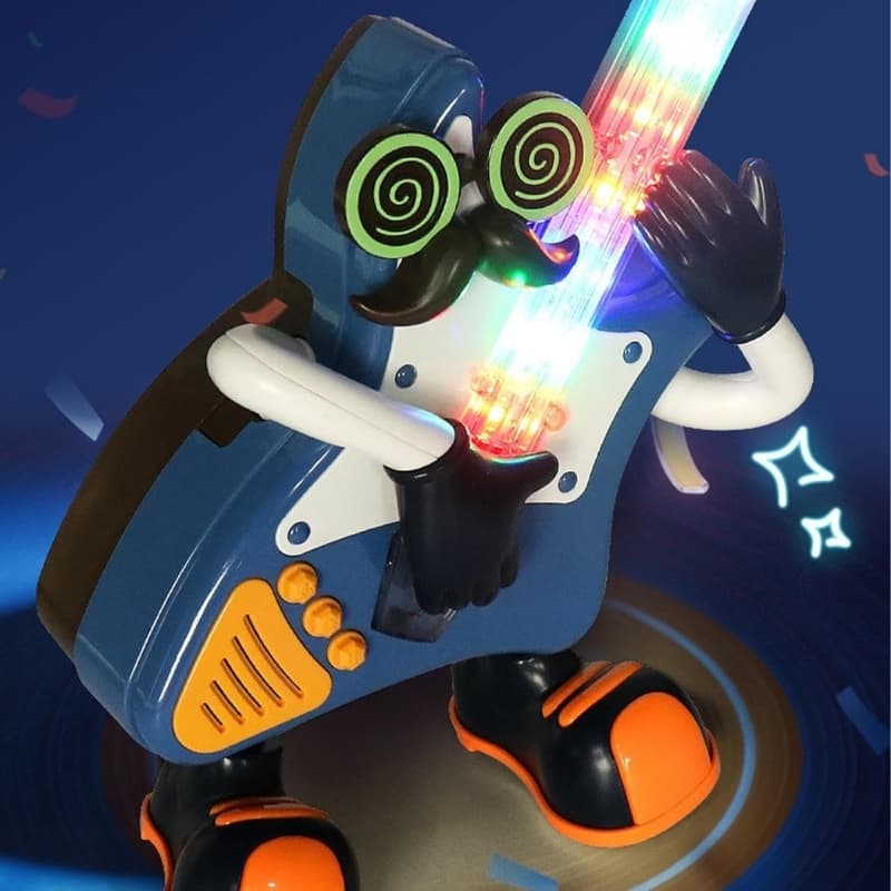 Robot dansant pour enfants, Mr rock interactif portable, lumières LED, musique avec Boutons - Jouet & Gaming - صورة 3