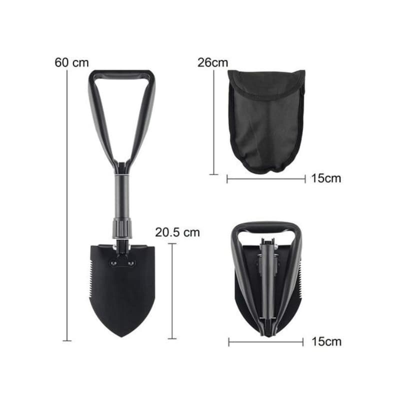 Pelle multifonction pliable avec sac de rangement ,outil de jardin , camping et urgences - Camping et Randonnée - صورة 5