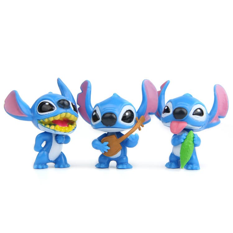 Ensemble 10 Pcs Disney-Figurines Stitch en PVC - Jouet & Gaming - صورة 3