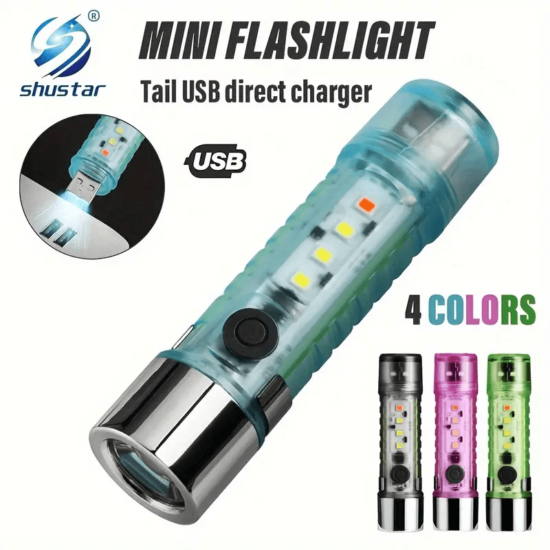 Mini lampe de poche LED multifonction super lumineuse avec aimant ZJ-023 - Camping et Randonnée - صورة 1