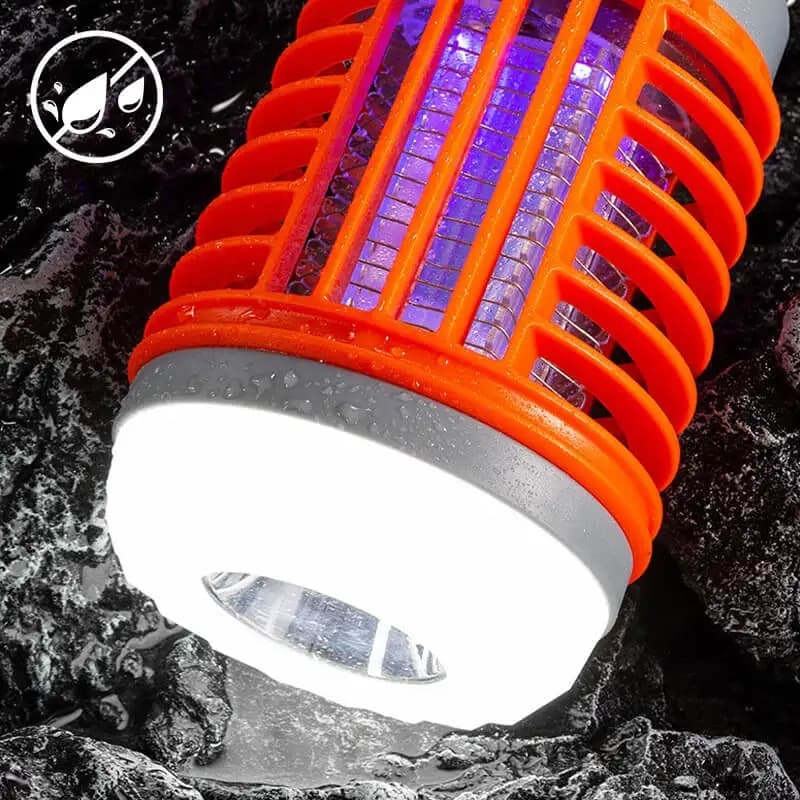 Lampe anti-moustique 3en1 fonctionne à l'énergie solaire et alimentée par batterie rechargeable - Camping et Randonnée - صورة 3