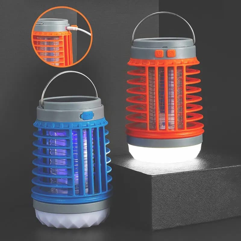 Lampe anti-moustique 3en1 fonctionne à l'énergie solaire et alimentée par batterie rechargeable - Camping et Randonnée - صورة 4
