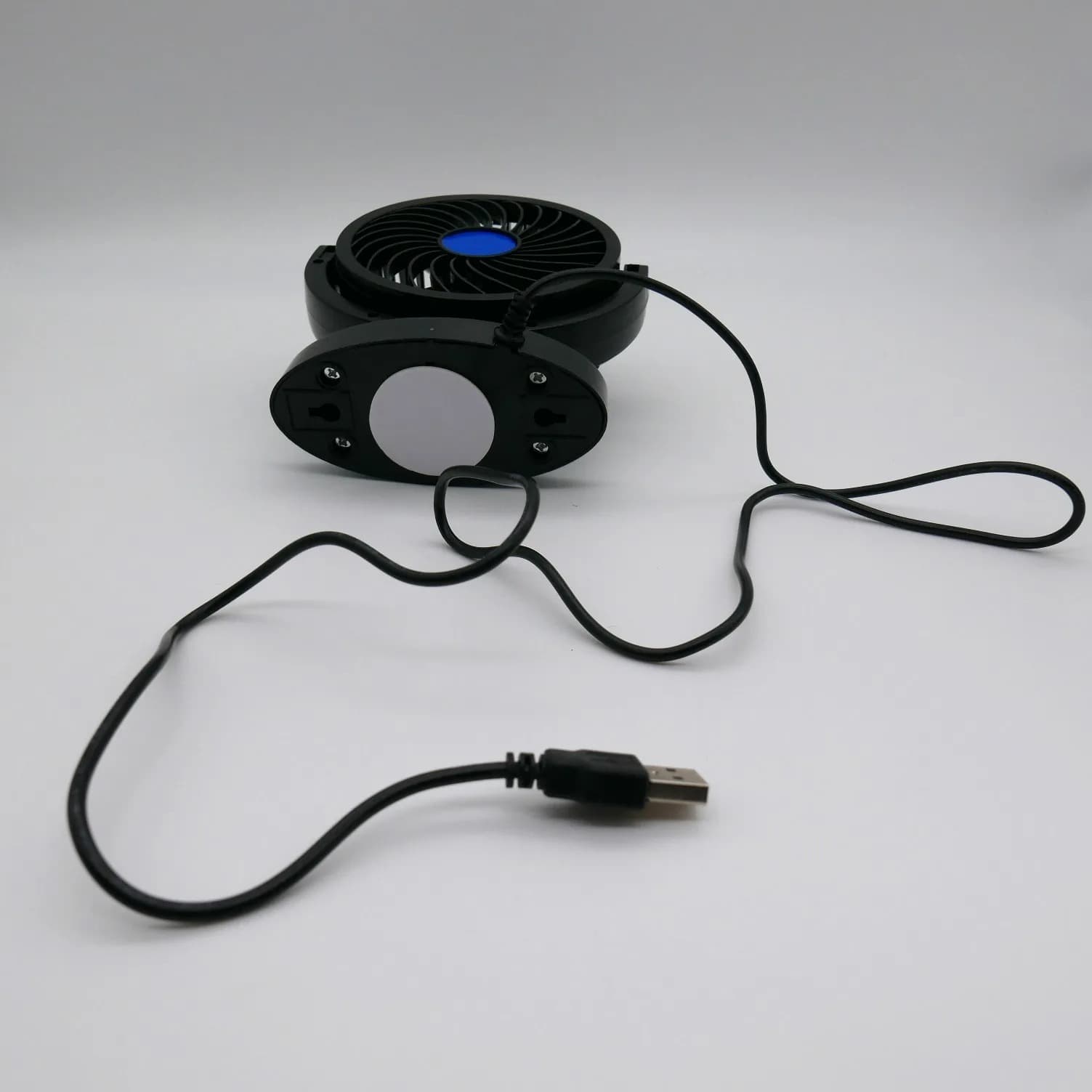 Ventilateur électrique 12V pour tableau de bord de voiture, rotatif à 360 degrés - Accessoires Auto/Moto - صورة 4