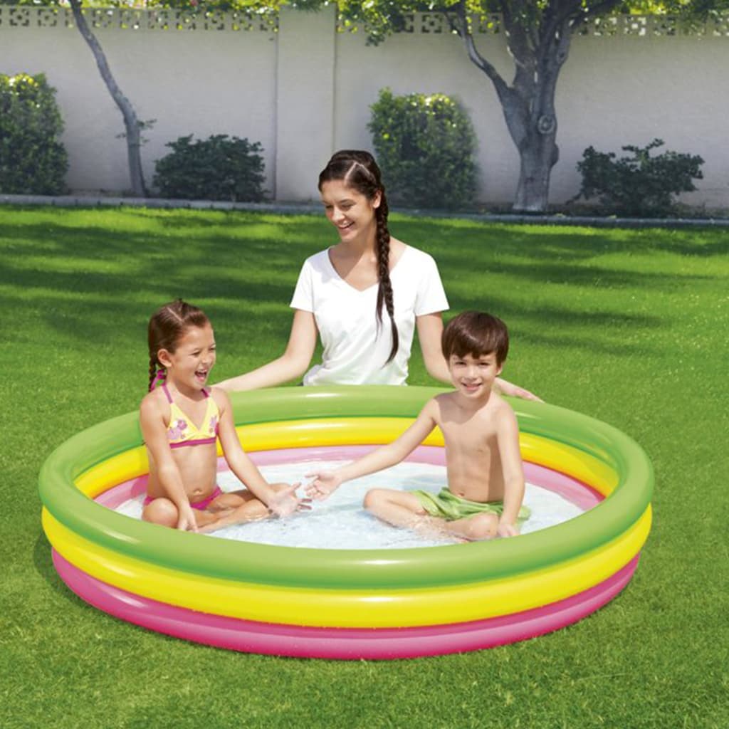 Piscine Gonflable Arc-en-Ciel 152 cm x 30 cm Bestway #51103 - Divers - صورة 3
