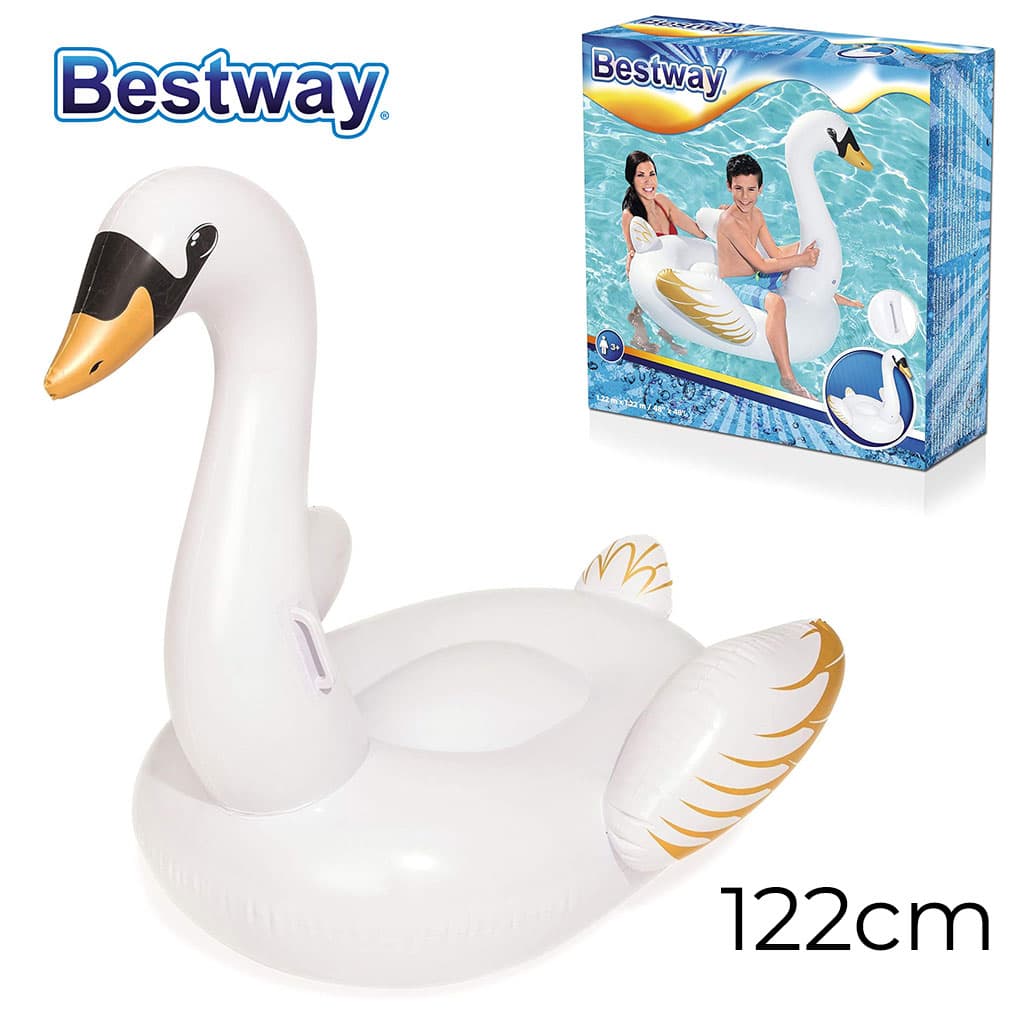 Bouée Géant Gonflable Cygne Avec 2 Poignées Bestway #41123 - Divers - صورة 1