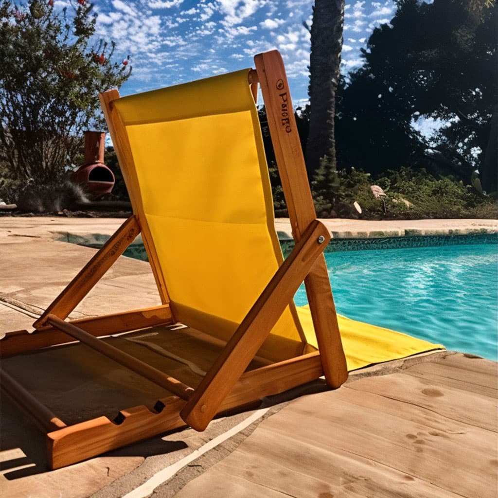 Chaise de Plage Réglable en 3 Positions Avec Poche Arrière - Divers - صورة 2
