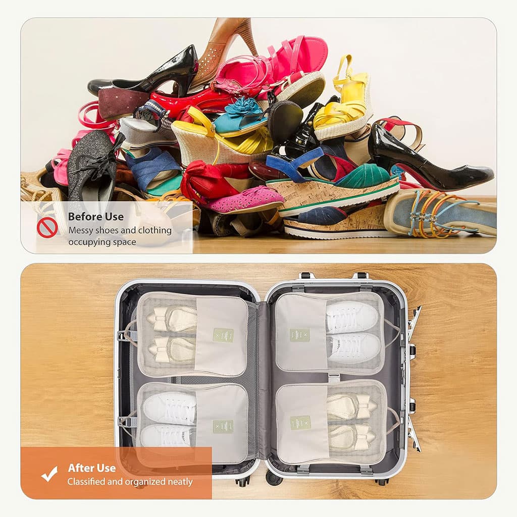 Organisateur Chaussures Sac de Voyage 3 Compartiment imperméable - Divers - صورة 2
