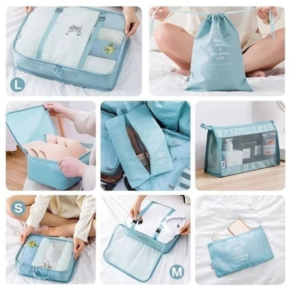Organisateur Valise 8pcs Sac Rangement et Les Essentiels du Voyage - Soins et Beauté - صورة 6