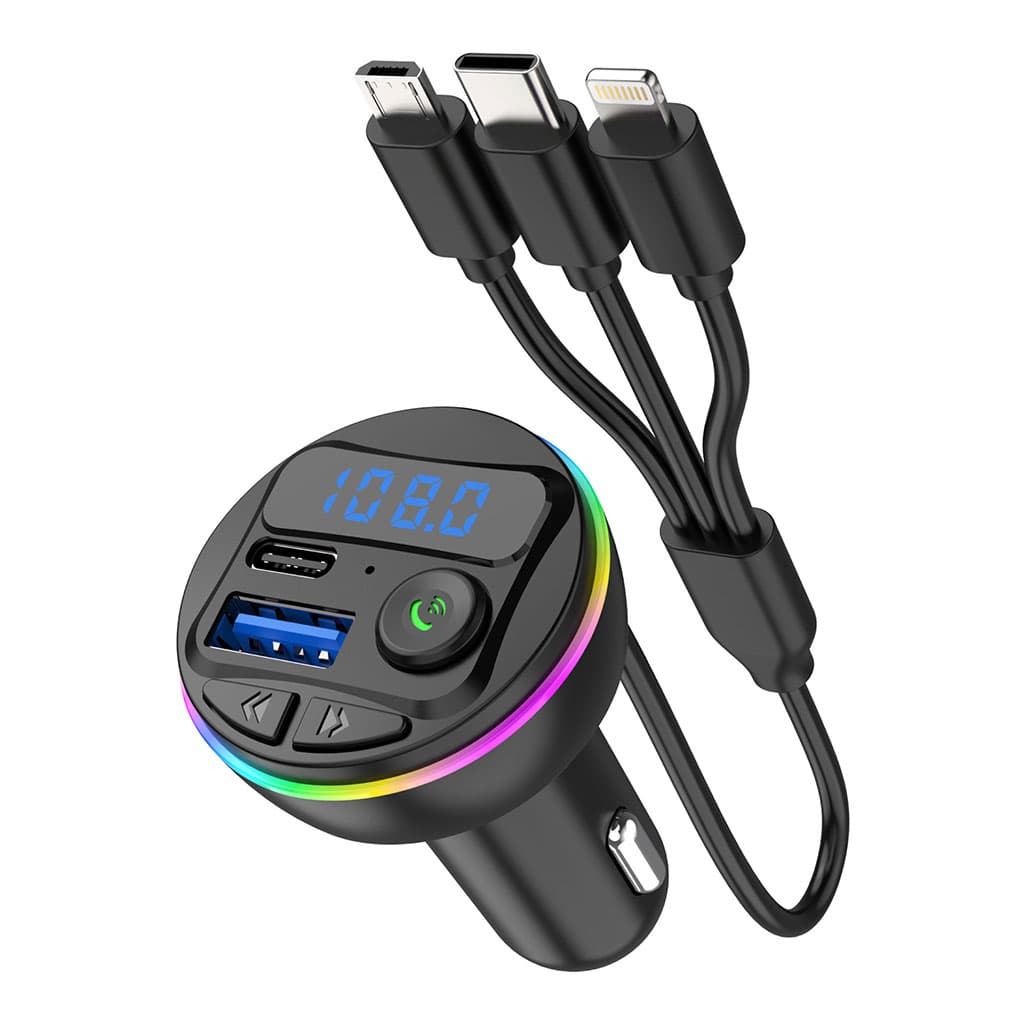 Transmetteur Bluetooth pour voiture, voiture Mp3 Player Radio Aux Adapter Lecteur de Musique - Accessoires Auto/Moto - صورة 3