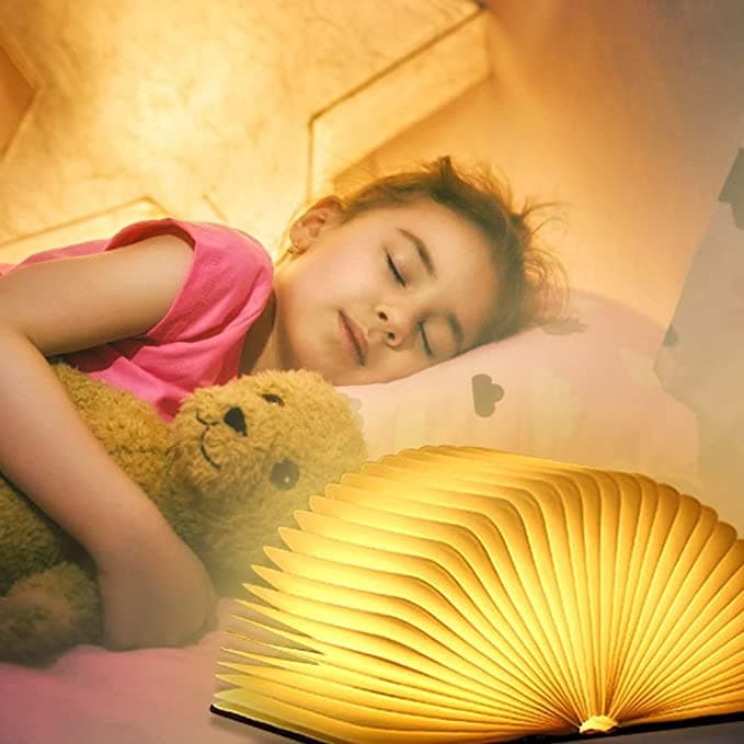 Livre lumineux LED pliable en bois 5 Modes d'éclairage rechargeable - Électronique - صورة 3