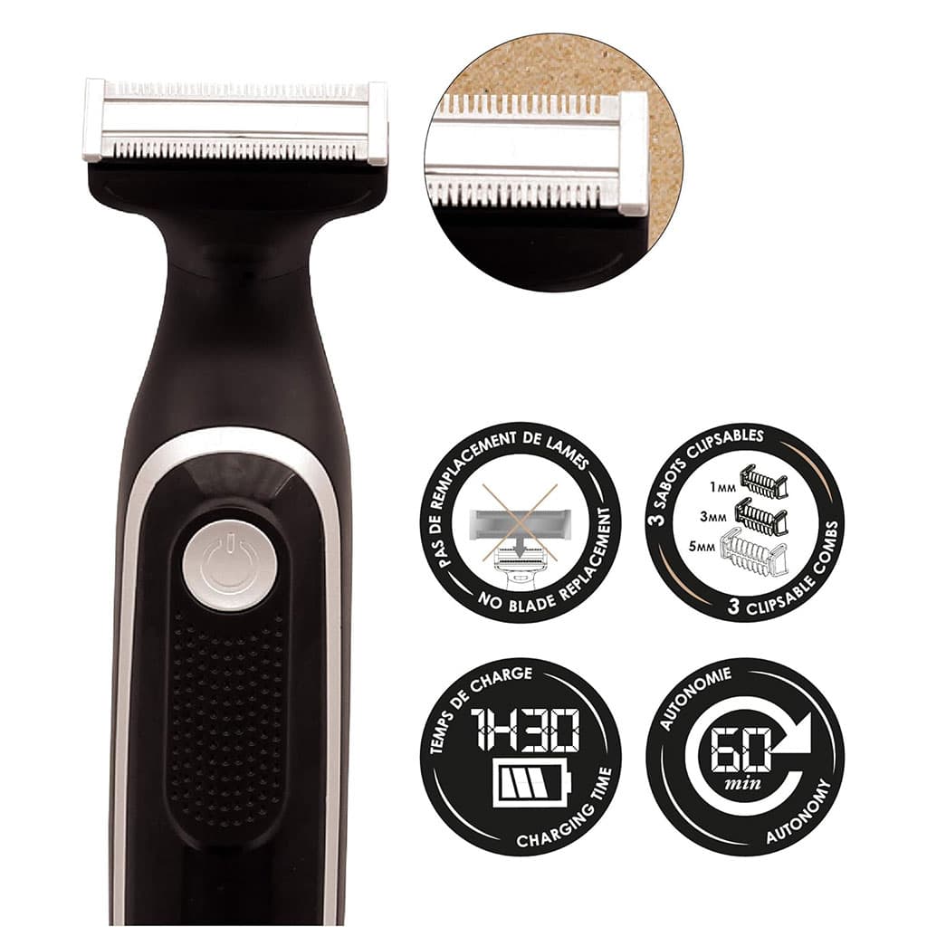 Kit Barbe Tondeuse Hybride, Ciseaux Barbe et Moustache, Peigne Sculptant - Pochette Barb'Xpert - Divers - صورة 3