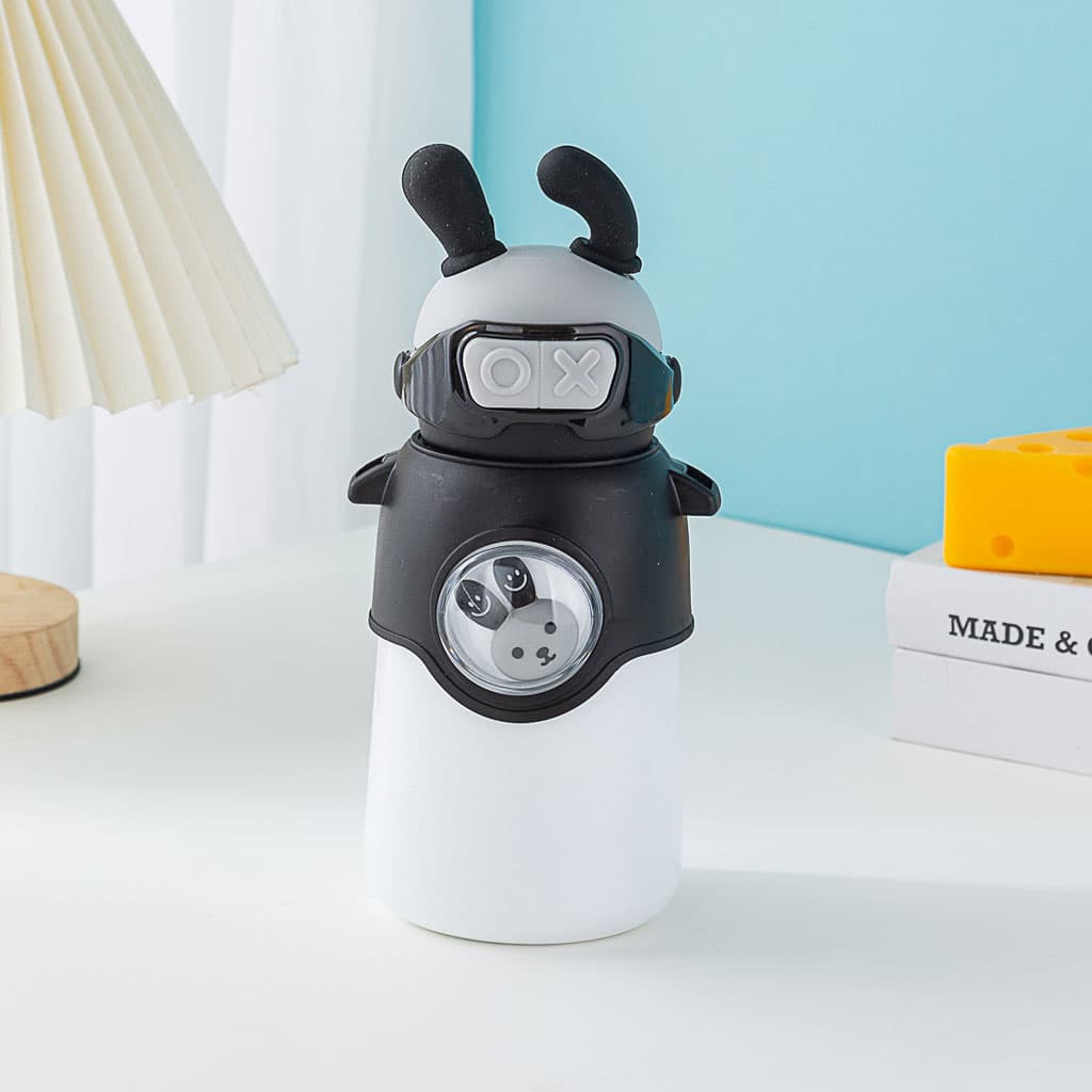 Bouteille Thermos en Acier Inoxydable 500 ml avec Paille, Motif Lapin pour Enfants - Divers - صورة 7
