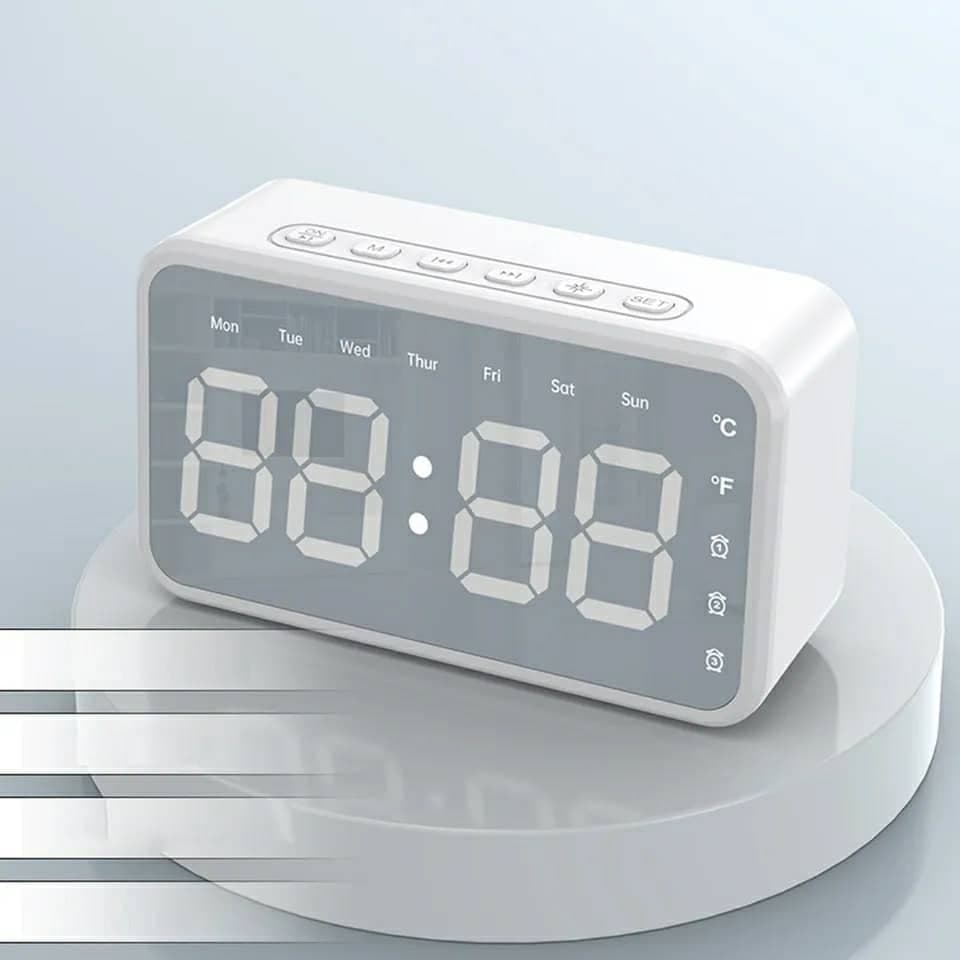 Réveil intelligente sans fil Bluetooth haut-parleur LED FM,AUX ,TF - Électronique - صورة 4