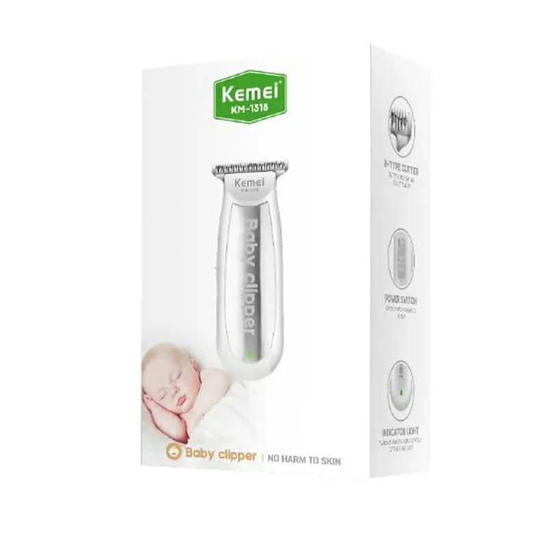 Kemei Mini tondeuse à cheveux pour bébé électrique rechargeable USB - Électronique - صورة 6