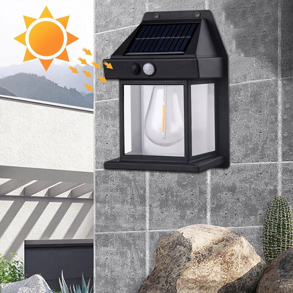Applique Murale Solaire en Tungstène avec Détecteur de Mouvement Intelligent, 3 Modes - Maison - صورة 2