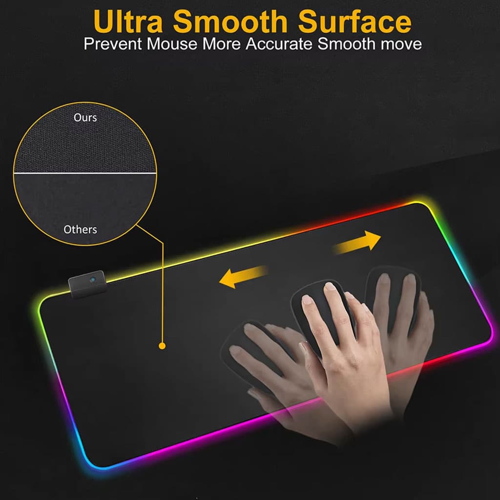 Tapis de souris de jeu RGB Transformez votre expérience de jeu - Électronique - صورة 3