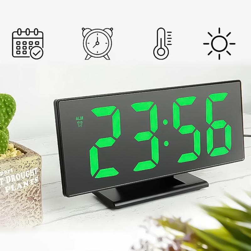 Horloge et réveil thermomètre de table electronique lumineux DS-3618L - Électronique - صورة 1