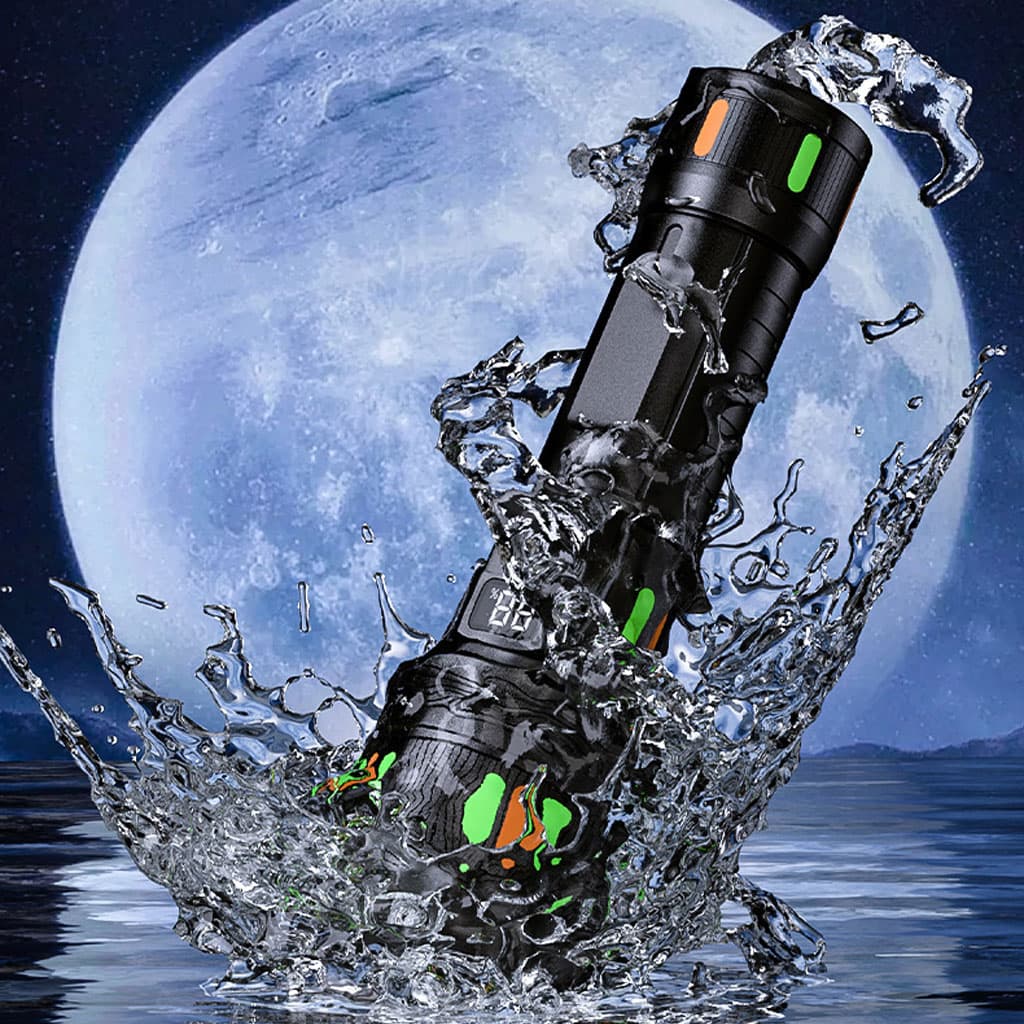 Lampe de poche LED super lumineuse 150 000 lumens rechargeable USB - Électronique - صورة 1