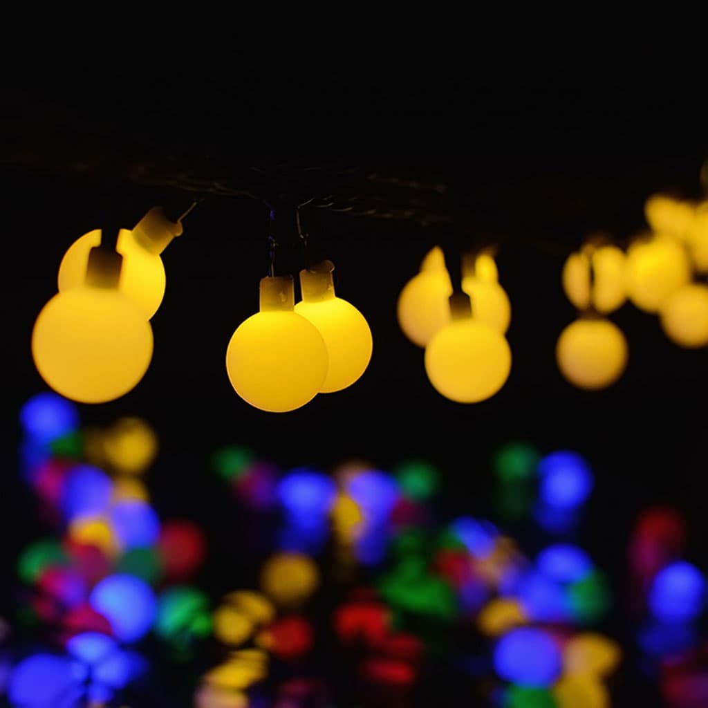 Guirlande lumineuse à 40 LED - 9 m - Branchement direct avec secteur étanche décoration idéale pour chambre (Rond) - Décoration - صورة 9