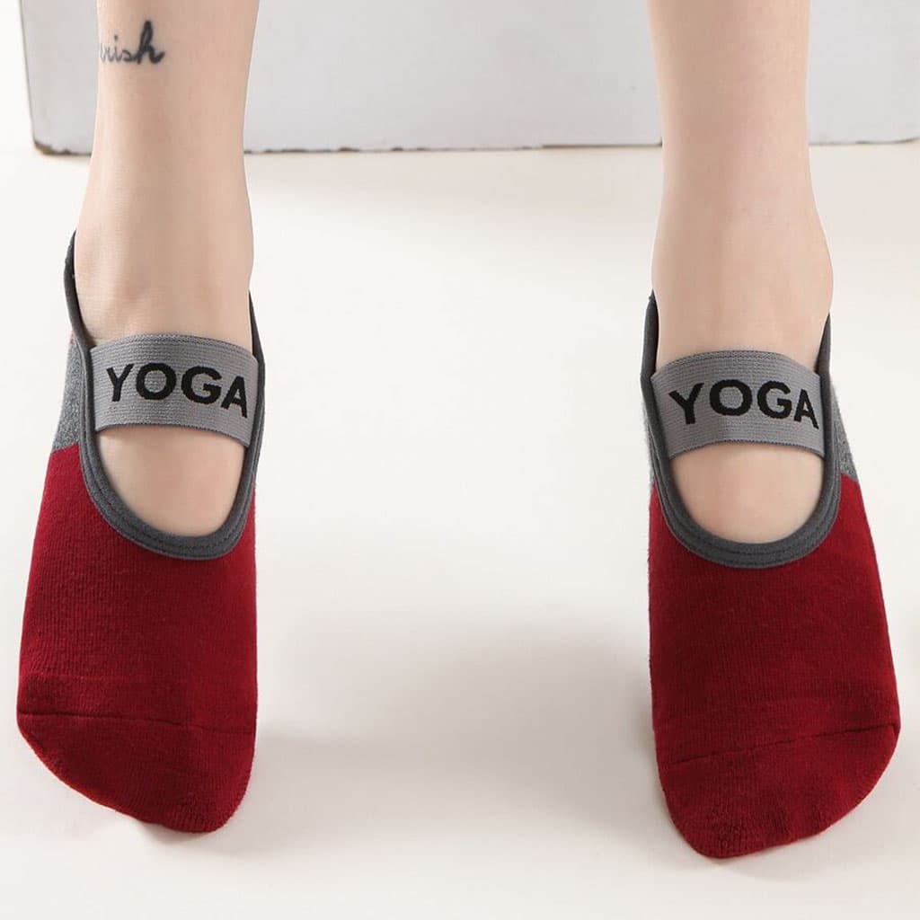 Paires Chaussettes de Yoga pour Femme Antidérapantes - Divers - صورة 3