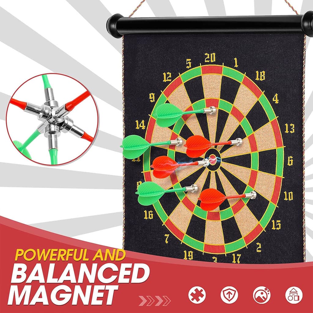 Jeu de fléchettes magnétique 6 Fléchettes double face - Jouet & Gaming - صورة 2