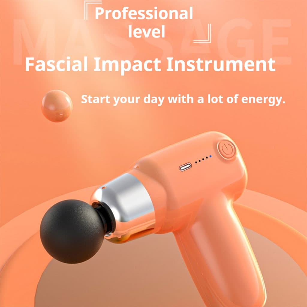 Pistolet de massage silencieux professionnel à 5 vitesses, léger et portable - Sport - صورة 5