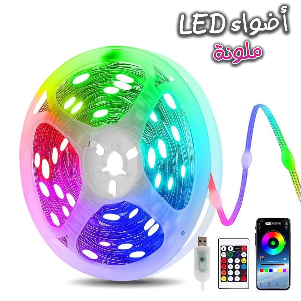Guirlande lumineuse d'extérieur 100 LED multicolore 10 m RGB synchronisation de musique - Décoration - صورة 1