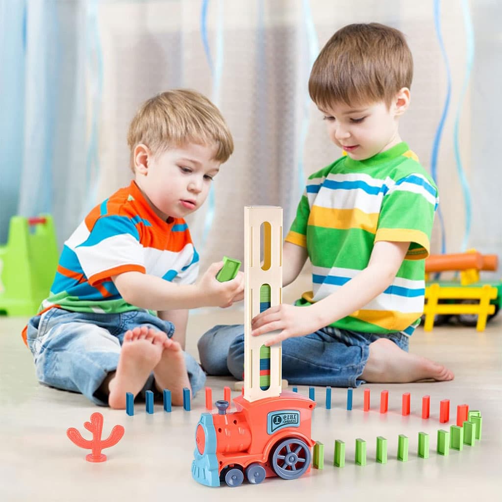 Jeu De Train Domino Educatifs avec lumières et Musique pour Enfants - Jouet & Gaming - صورة 2