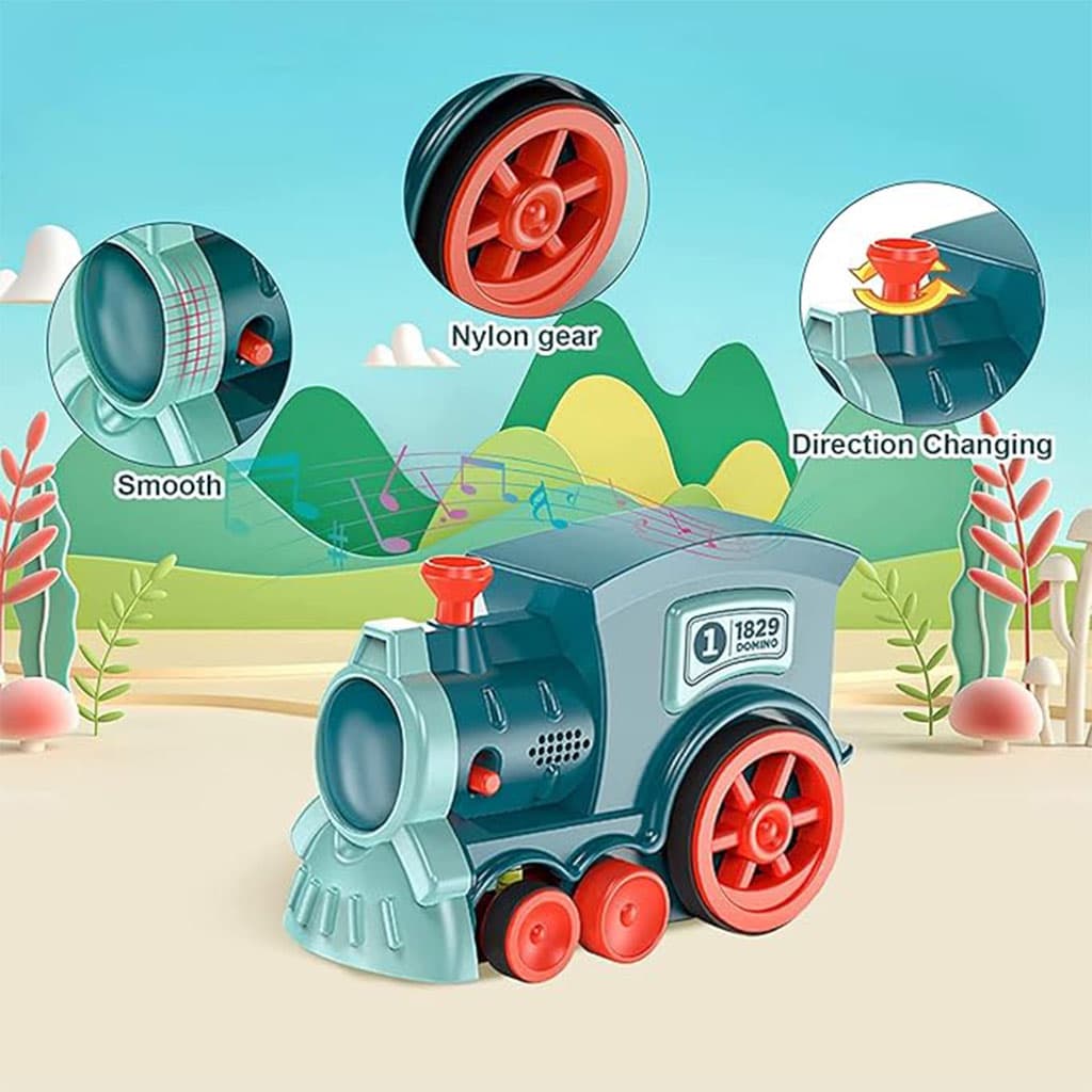 Jeu De Train Domino Educatifs avec lumières et Musique pour Enfants - Jouet & Gaming - صورة 3