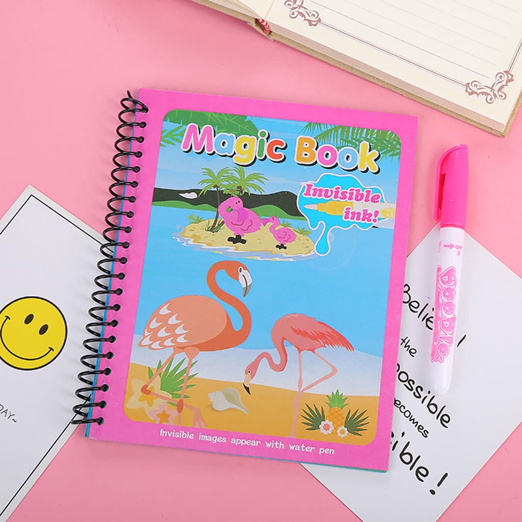 Magic Book réutilisable avec des dessins animés pour enfants et un stylo à eau - Divers - صورة 2