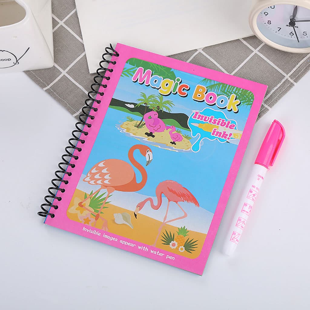 Magic Book réutilisable avec des dessins animés pour enfants et un stylo à eau - Divers - صورة 4