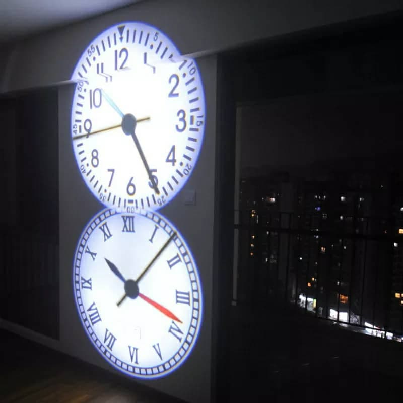 Projecteur horloge mural HD Rotation à 180 degrés 2 mode et 4 couleur - Électronique - صورة 3