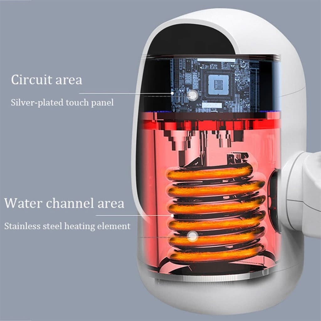 Robinet électrique chauffant rapide à affichage numérique - صنبور تدفئة كهربائي سريع مع شاشة رقمية - Maison - صورة 5