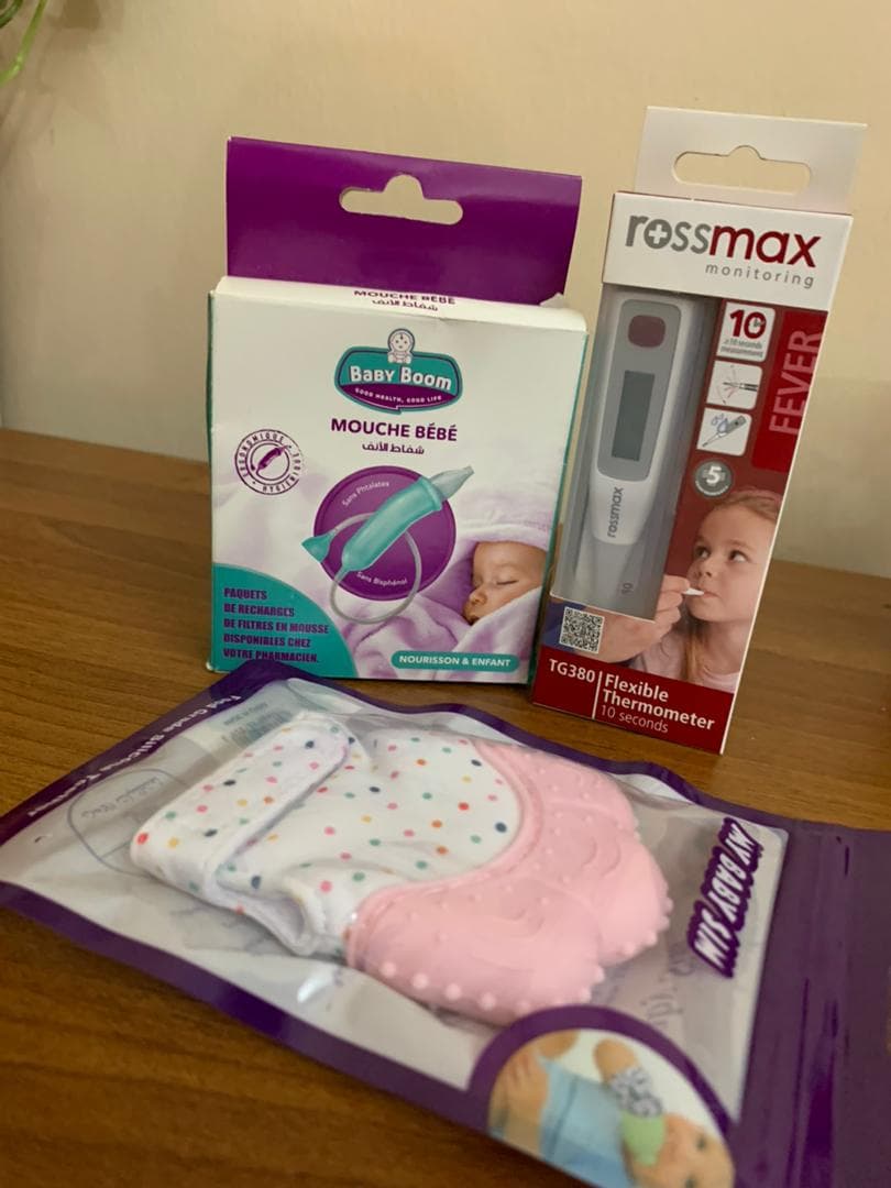Pack pour bébé Anneau de dentition en Silicone ,Thermo-mètre et Mouche Bébé - PACKS SPECIAL OFFERS - صورة حقيقية 9