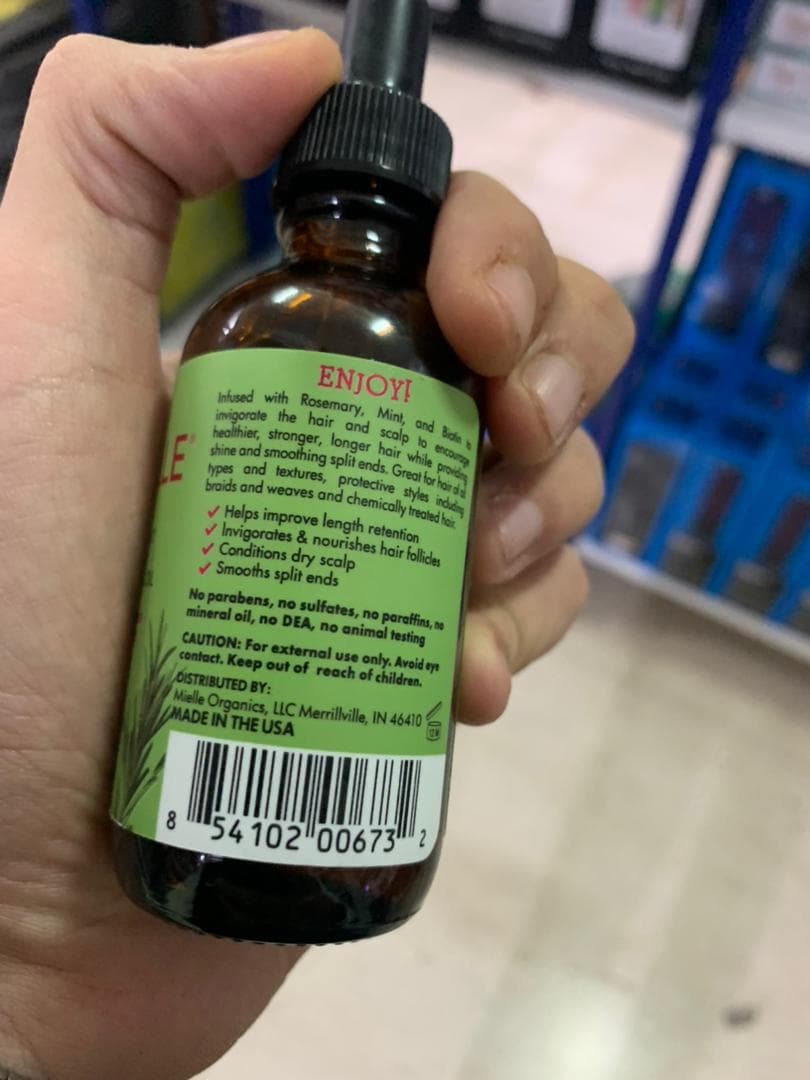 Mielle Huile fortifiante pour le cuir chevelu au romarin et à la menthe Original - Soins et Beauté - صورة حقيقية 7